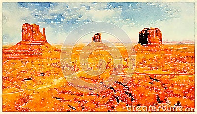 Monument valley Stock Photo