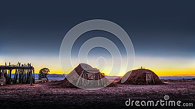 Monument valley historic Indian Huts Utah Editorial Stock Photo