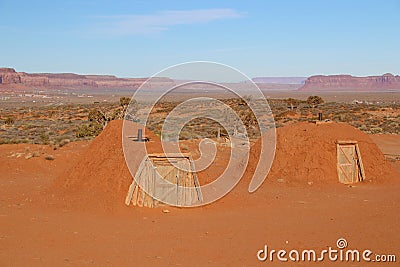 Monument Valley in Northern Arizona Stock Photo