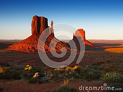 Monument Valley, Sunrise Stock Photo