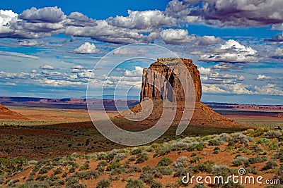 Monument Valley - Utah - USA - The Merrick Butte Stock Photo