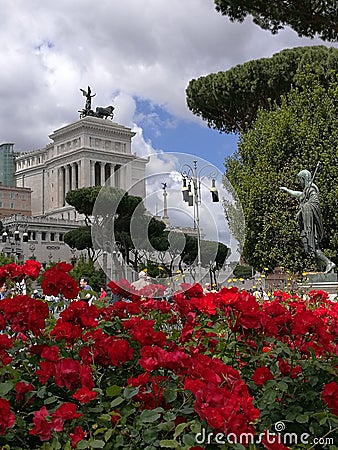 Monument Victor Emmanuel II Rome Italy Editorial Stock Photo