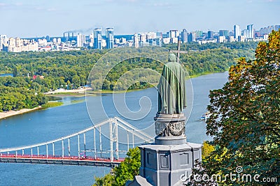 Monument of Volodymyr the Great in Kiev, Ukraine Stock Photo