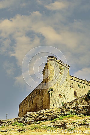 Monumental Castle of Sabiote in Jaen Stock Photo
