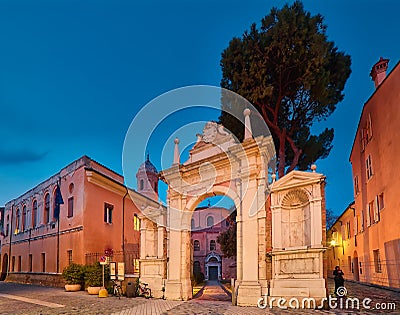 Monumental entry in Ravenna Stock Photo