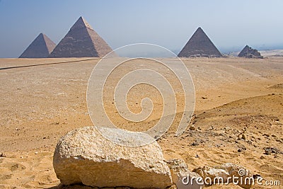 Monumental set of Giza Stock Photo