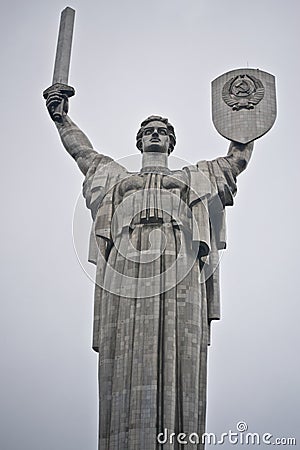 Monumental statue Mother Motherland Stock Photo