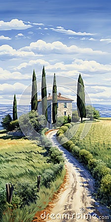 Monumental Vistas: The Romanesque Art Of Guido Borelli Da Caluso Stock Photo