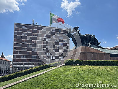 Monumento ai caduti - Monza - Piazza Trento Trieste Editorial Stock Photo