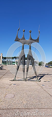 Monumento dos candangos Brasília distrito federal Brasil Stock Photo