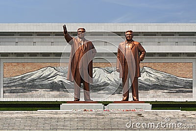 Monuments and architecture of Pyongyang Editorial Stock Photo