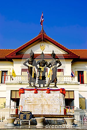 Monuments of chiangmai Thailand Editorial Stock Photo