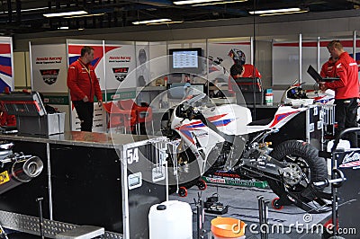Monza 2012 - Honda Racing World Superbike Team Editorial Stock Photo