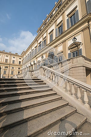 Monza Italy, Royal Palace Stock Photo