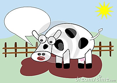 Moo cow Stock Photo