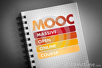 MOOC - Massive Open Online Course acronym Stock Photo