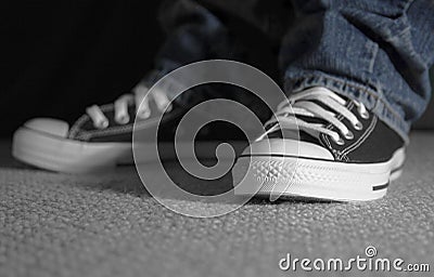 Moody shoes Stock Photo