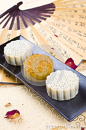 Moon cake Stock Photo