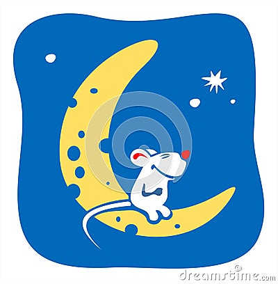 Moon-cheese Vector Illustration