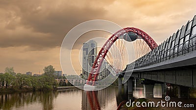 Moon close up on a beautiful warm summer night Editorial Stock Photo