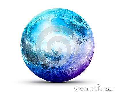The moon of collor Stock Photo