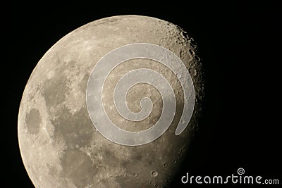 Moon Craters Stock Photo