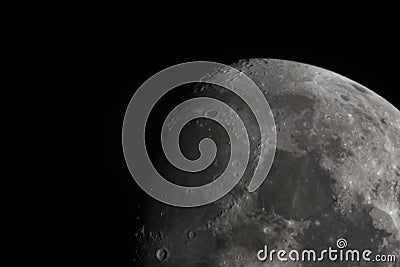 Moon Craters Stock Photo