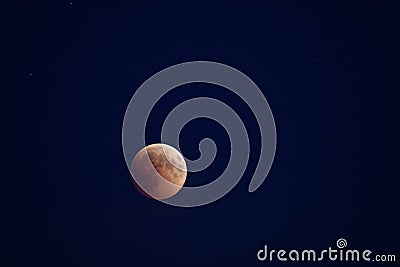 Moon eclipse Stock Photo