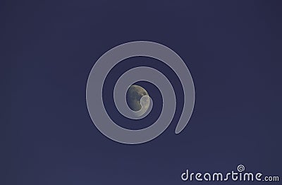 Moon in the evening sky Stock Photo