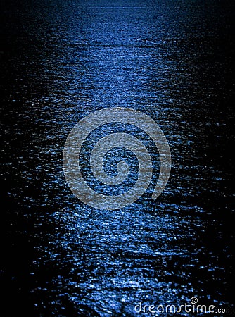 Moon light reflection Stock Photo