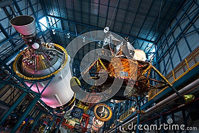 Moon Lunar Module Spaceship NASA Kennedy Space Center Editorial Stock Photo