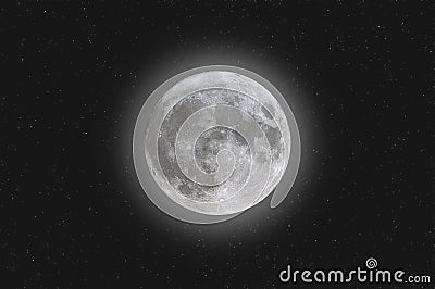 Moon mosaic in high dynamic range. Stock Photo