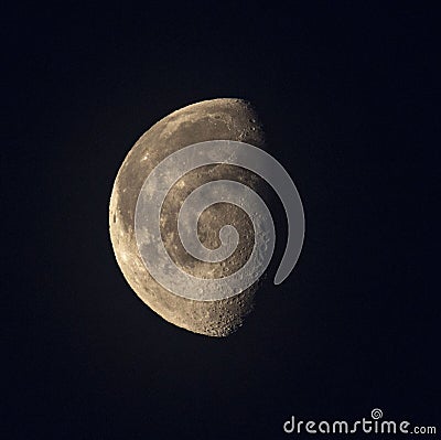 The Moon at Night Stock Photo