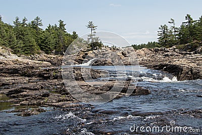 Moon River Falls, Ontario, Canada Stock Photo