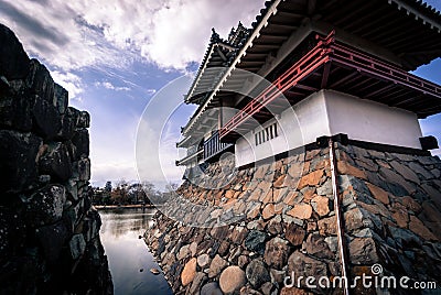 Moon Viewing Room at Matsumoto Castle Editorial Stock Photo