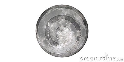 Moon white background globe sphere Stock Photo