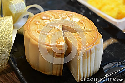 Mooncake Stock Photo