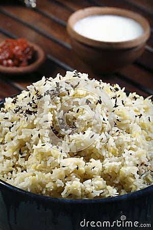 Moong Dal Khichdi - A Vegetarian rice dish Gujarat Stock Photo
