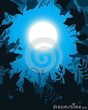 Moonlight Vector Illustration