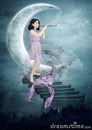 Moonlight Sonata Stock Photo