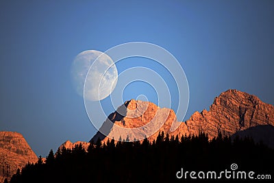 Moonrise Stock Photo