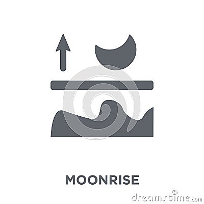Moonrise icon from Weather collection. Vector Illustration