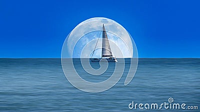 Moonship Stock Photo