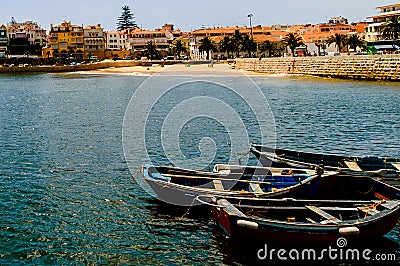 Moored Dinghies Stock Photo