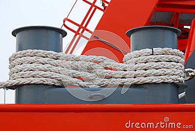 Mooring Rope Stock Photo