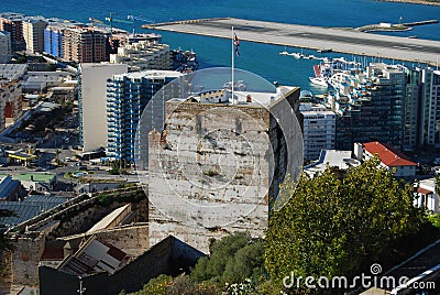 Moorish Castle, Gibraltar Stock Photo