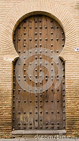 Moorish door Stock Photo