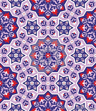 Moorish seamless ornament Vector Illustration