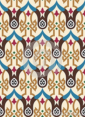 Moorish Seamless Pattern Vector Illustration