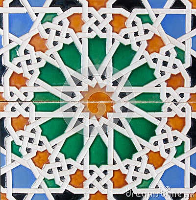 Moorish tiles Stock Photo